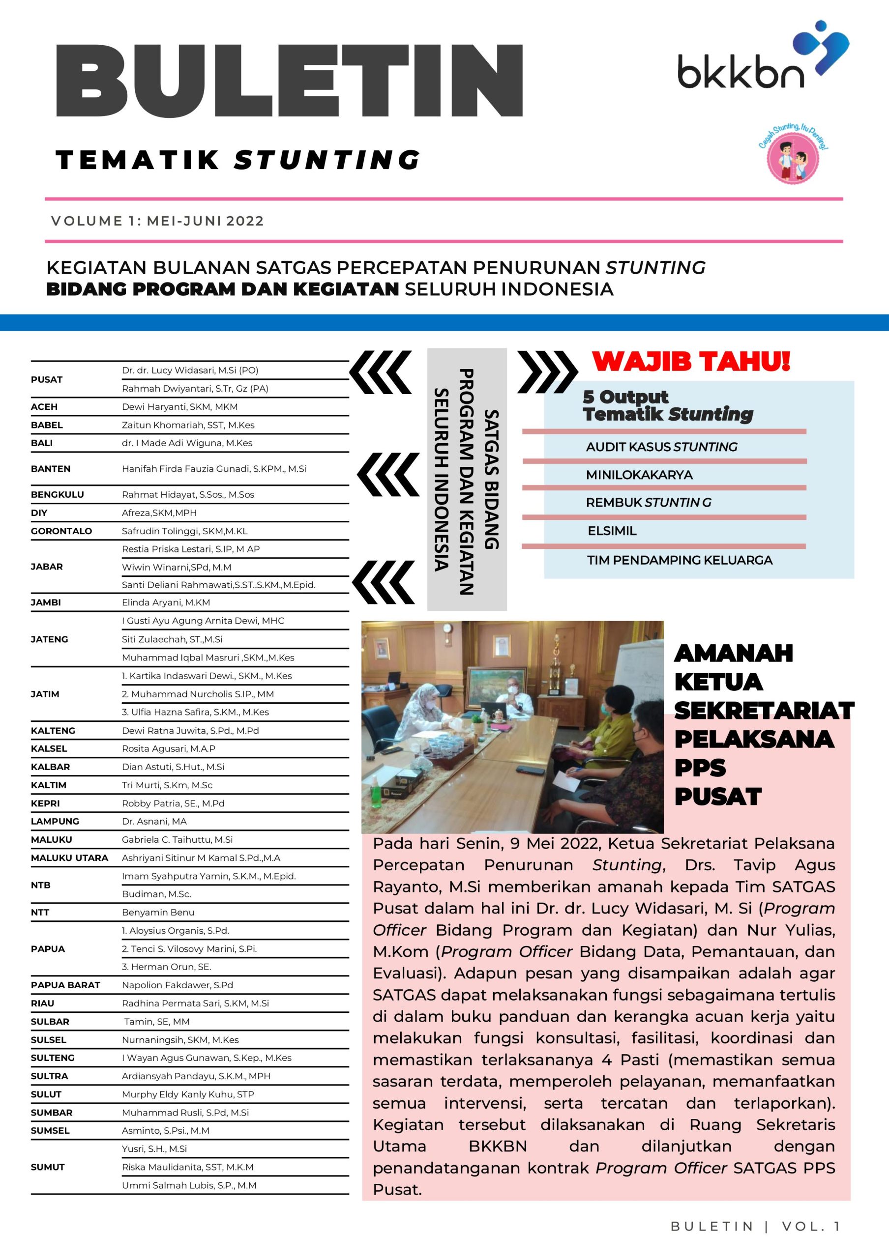 Buletin Tematik Stunting - Vol 1 - Orang Tua Hebat